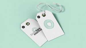 Free Clothing Tags Mockup PSD