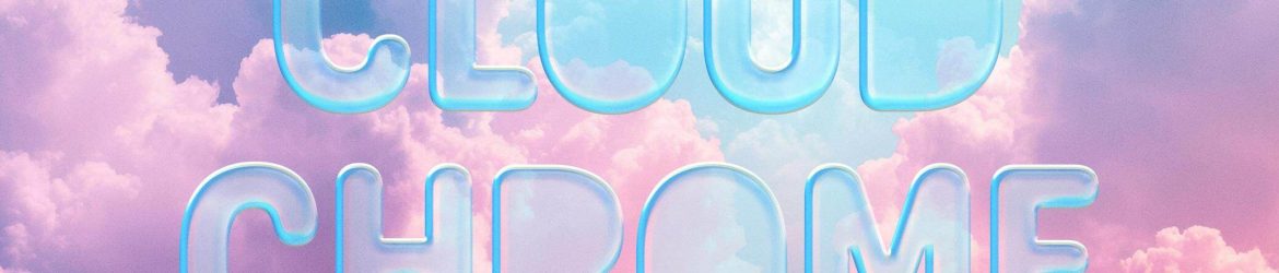 Free Cloud Chrome Text Effect PSD Free Cloud Chrome Text Effect PSD
