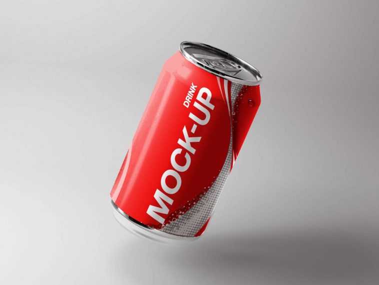 Free Coca Cola TinCan Mockup - Free Photoshop PSD files | PsFiles