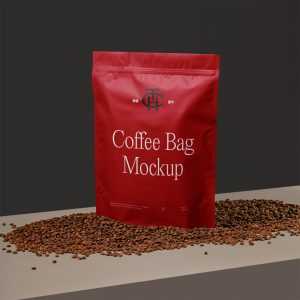 Free Coffee Bag Mockup