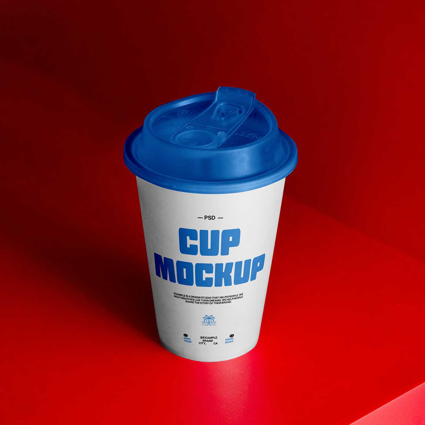 Free Coffee Cup on The Shelf Mockup