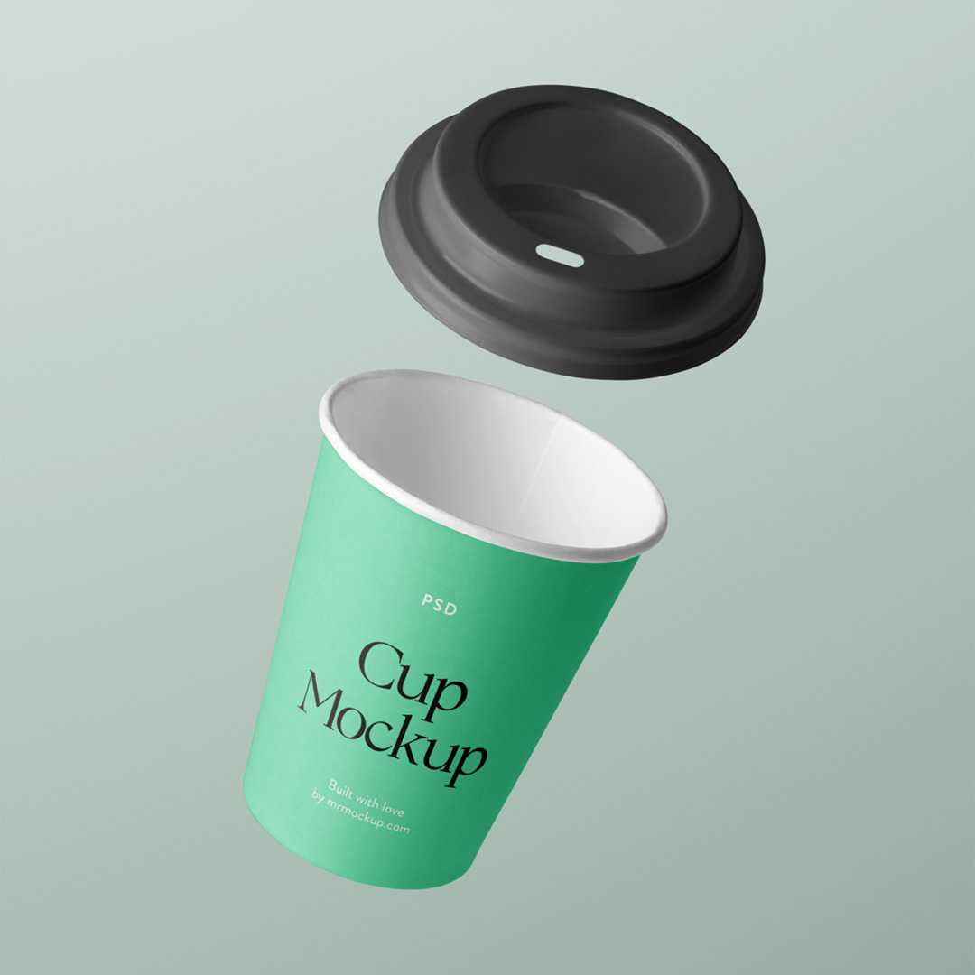 Free Coffee Cup With Lid Mockup