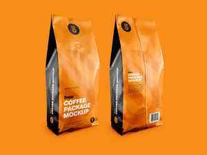 Free Coffee Package Mockup