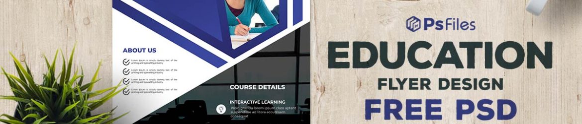 Free College Education Flyer Template PSD 02