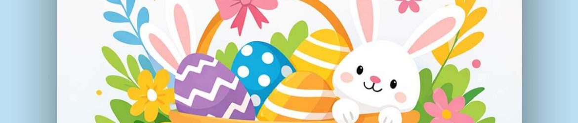 Free Colorful Easter Egg Hunt Party Flyer PSD Template – Kids Event A4 Design Download