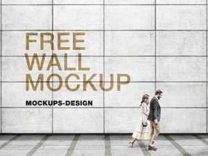 Free Concert Street Wall Mockup PSD