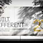 Free Concrete Wall Branding Mockup
