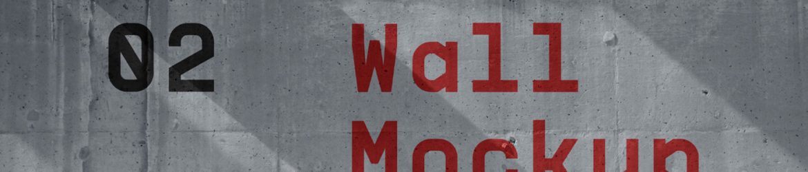 Free Concrete Wall Mockup