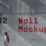 Free Concrete Wall Mockup