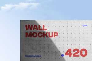 Free Concrete Wall Mockup