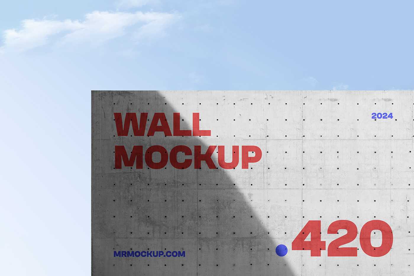 Free Concrete Wall Mockup