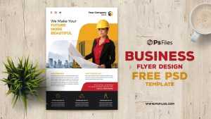 Free Construction Business Flyer PSD Template 04