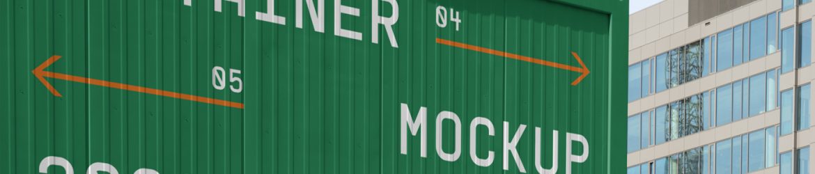 Free Construction Container Mockup Free Construction Container Mockup