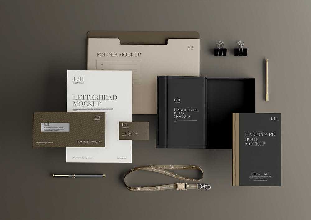 Free Cooperative Logo Branding Stationery Mockup PSD PSD