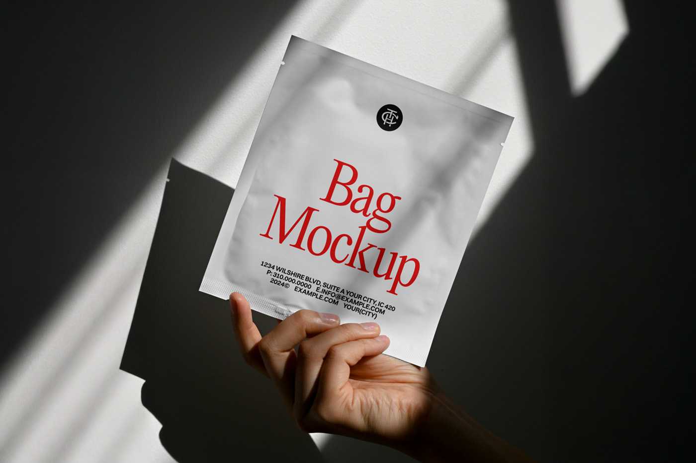 Free Cosmetic Cream Bag PSD Mockup
