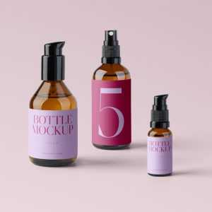 Free Cosmetics Bottle Mockups