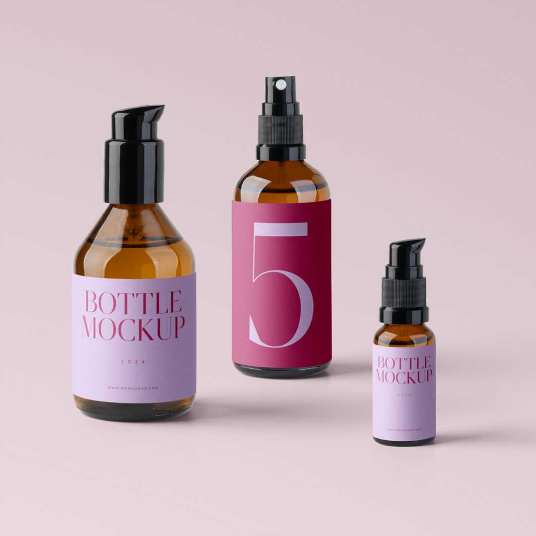 Free Cosmetics Bottle Mockups