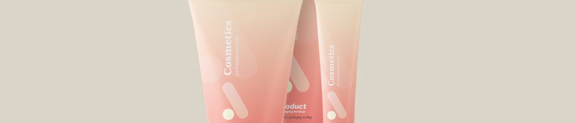 Free Cosmetics Tube Packaging Mockup