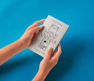 Free Cotton Hand Holding Notebook Mockup - Free PSD MOCKUPS | PsFiles