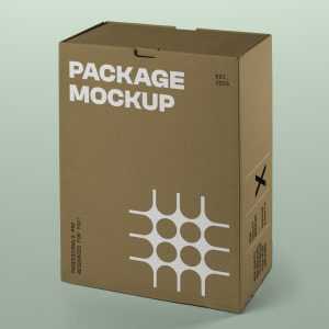 Free Craft Box PSD Mockup