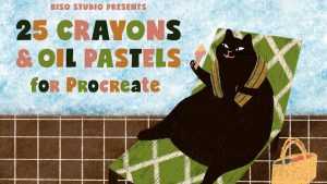 Free Crayons and Oil Pastels Brushes for Procreate