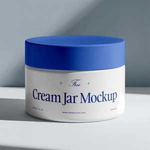 Free Cream Jar Mockup