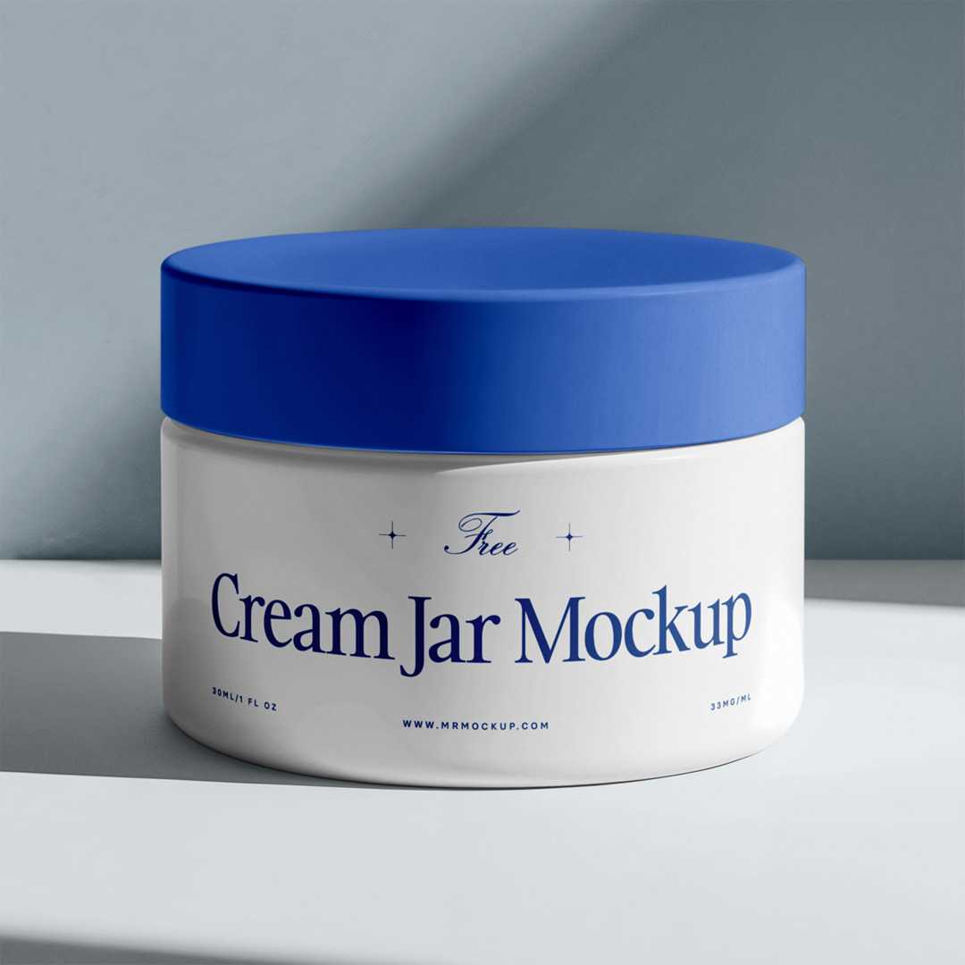 Free Cream Jar Mockup