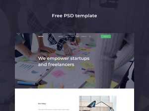 Free Creative Agency Website Template PSD | Apriori