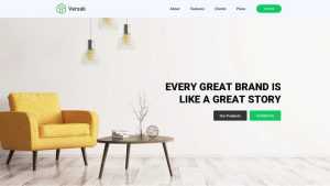 Free Creative Furniture Design Free PSD Landing Page Template