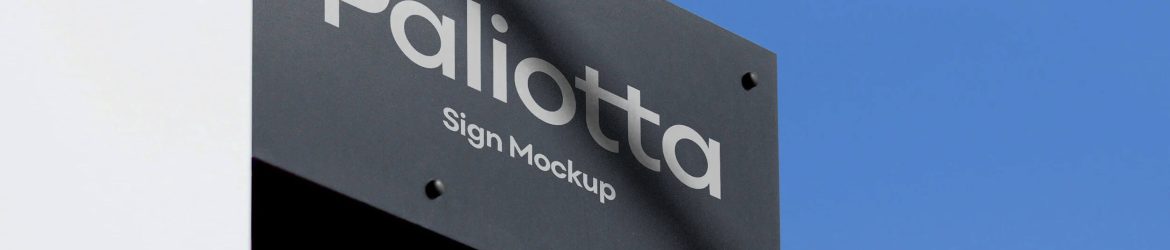 Free Creative Sign Mockup PSD