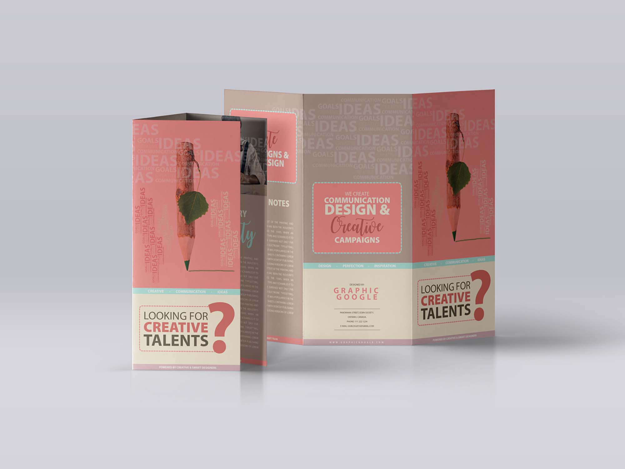 Free Creative Trifold Brochure Mockup PSD - Free Photoshop Files