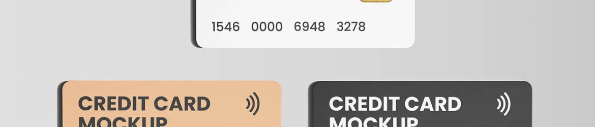 Free Credit Card Mockups PSD