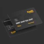 Free credit card PSD Mockup