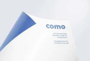 Free Curled Sheet of Paper for Logo Mockup
