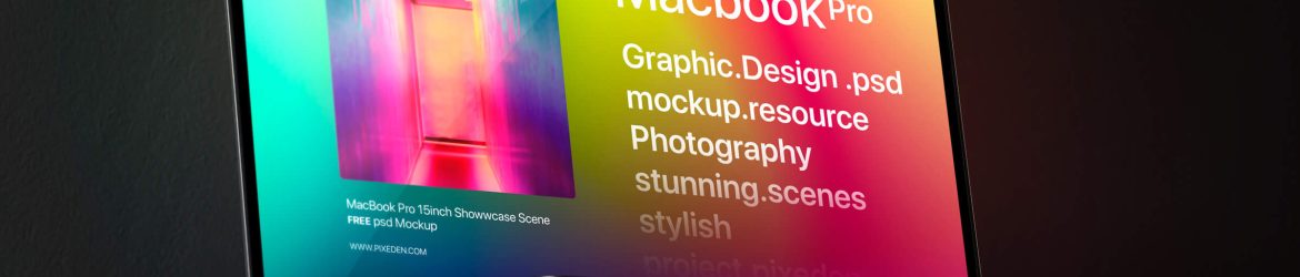 Free Customizable M4 MacBook Pro Mockup PSD