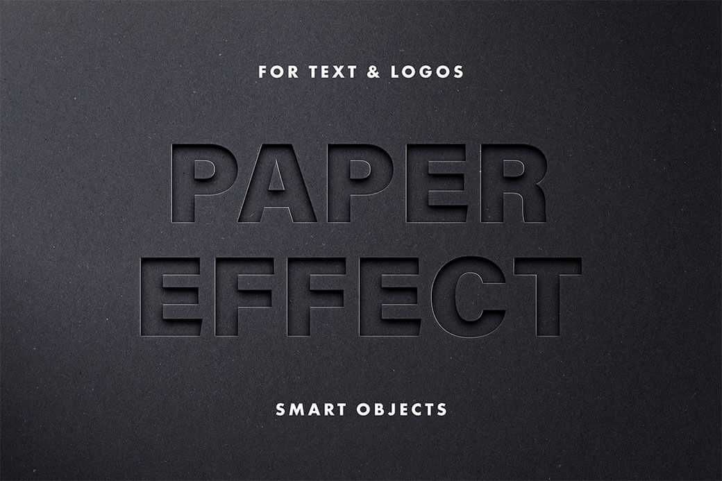 Free Cutout Paper Text Effect Logo Mockup Free PSD - Free Photoshop Files | PsFiles