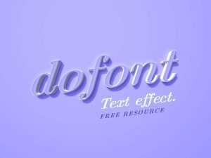Free Dafont PSD Text Effect - Free Photoshop PSD files
