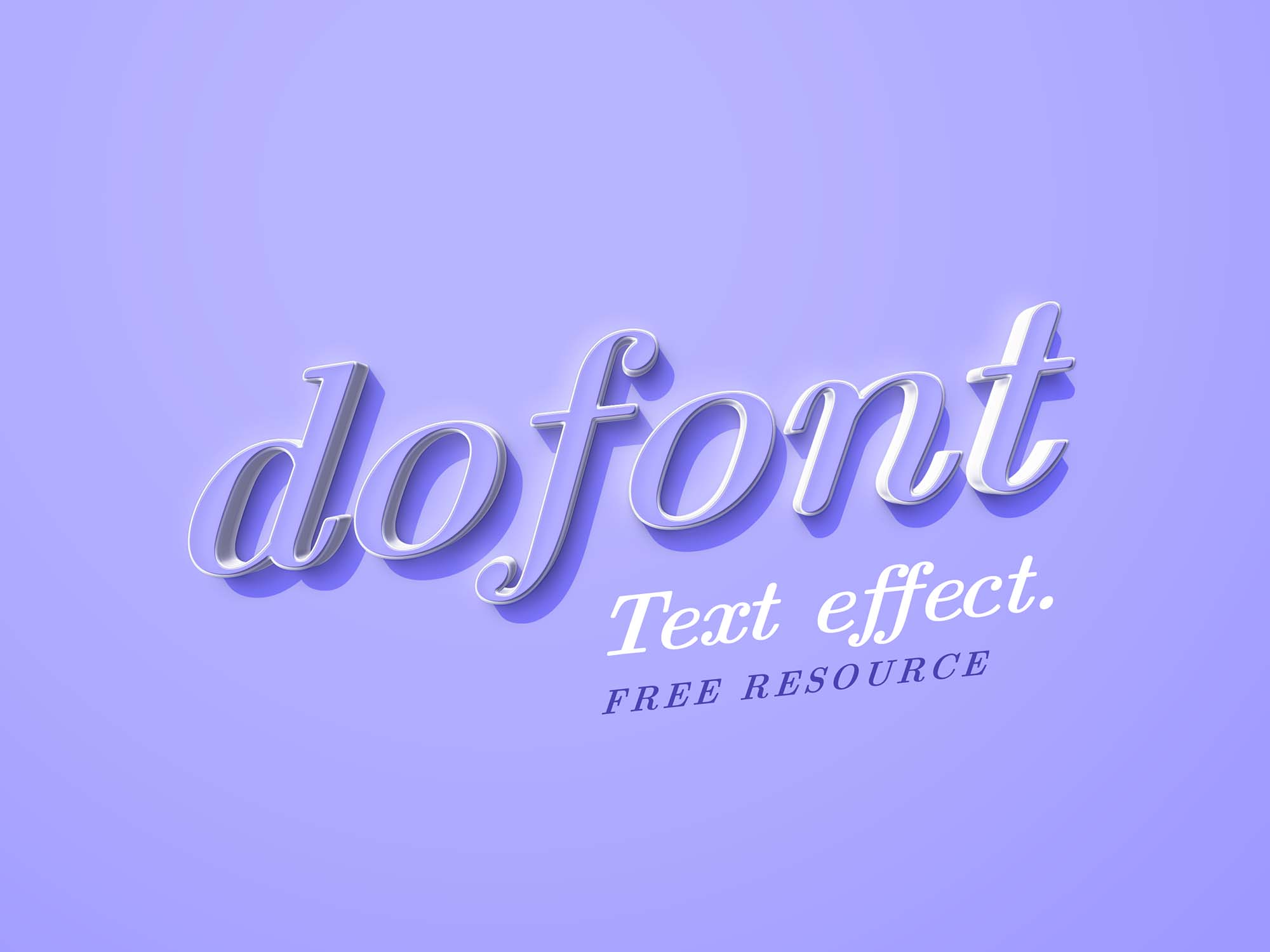 Free Dafont PSD Text Effect - Free Photoshop PSD files