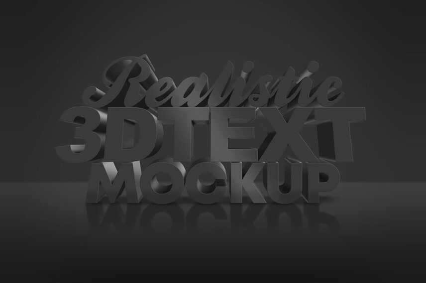 Free Dark 3D Text Effect PSD - Free Photoshop Text Effects | PsFiles