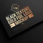 Free Dark Paper Gold Foil Stamping Logo Mockup PSD - Free PSD Download Free Dark Paper Gold Foil Stamping Logo Mockup PSD