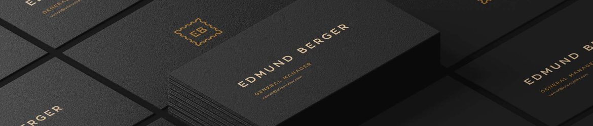 Free Dark Texture Paper Business Card Mockup PSD