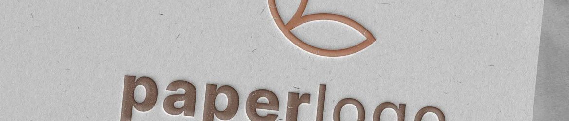 Free Debossed Logo Mockup PSD on Textured Paper