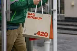 Free Delivery Bag Mockups