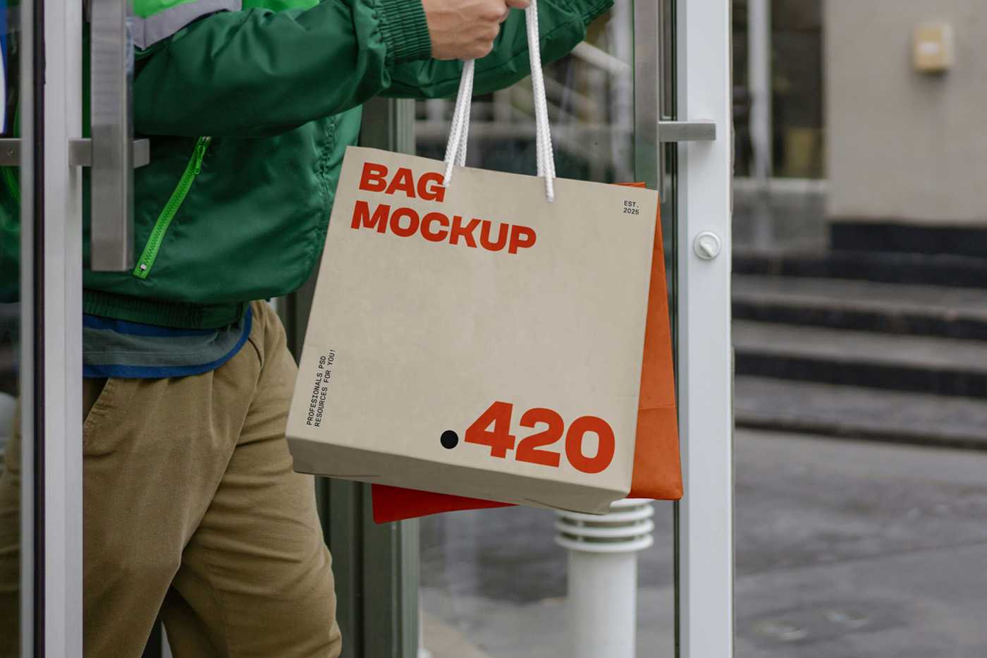 Free Delivery Bag Mockups