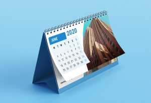Free Desk Calendar Mockup 3 PSD File