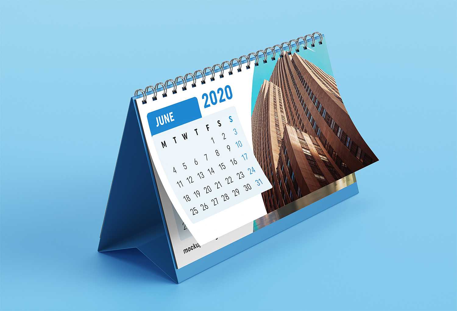 Free Desk Calendar Mockup 3 PSD File