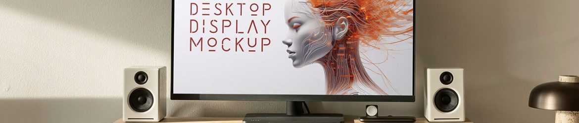 Free Desktop Monitor Mockup PSD Free Desktop Monitor Mockup PSD