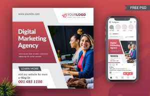 Free Digital Marketing Agency Banner Post PSD Template - Free PsFiles