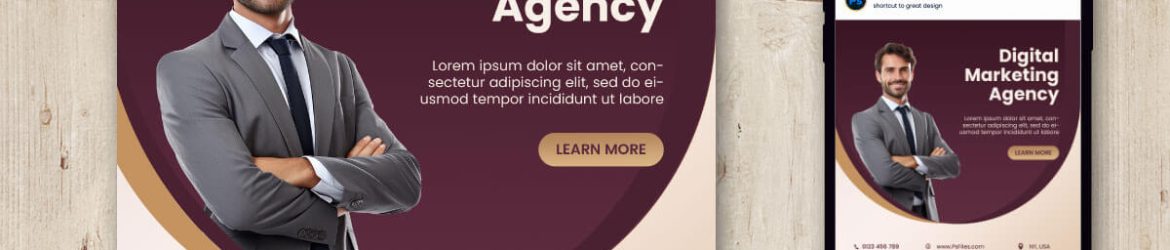 Free Digital Marketing Agency Instagram Post Design PSD Template