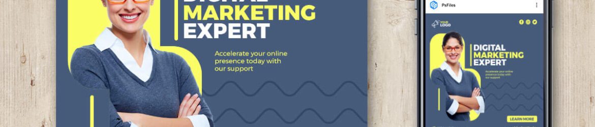 Free Digital Marketing Agency Instagram Post Promo Design PSD Template Free Digital Marketing Agency Instagram Post Promo Design PSD Template